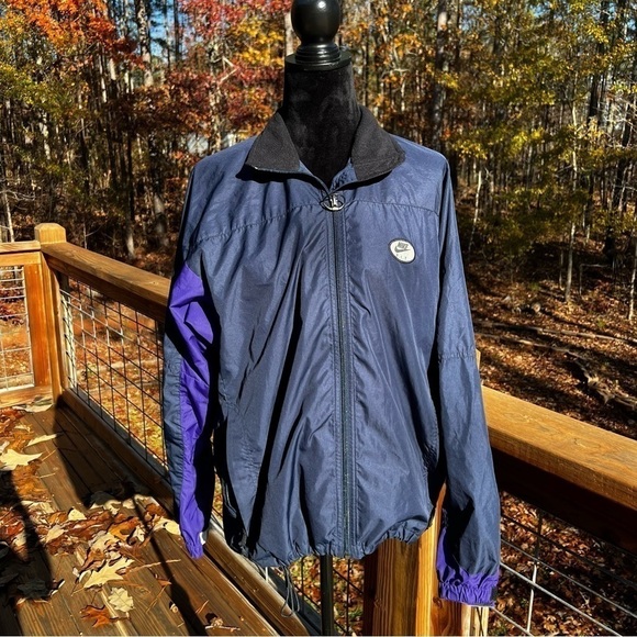 Rare Vintage 90’s Nike F.I.T. Full Zip Windbreaker Jacket 3M Dots Size Medium - Picture 1 of 16
